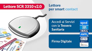 SCR 3310 v20  Lettore per Carta Identità Elettronica Tesera Sanitarie e Firma Digitale [upl. by Entroc]