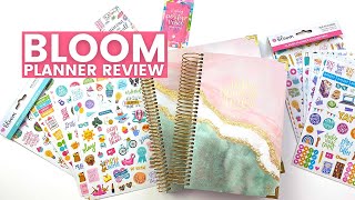 Planner Review  Bloom Daily Planners  Stickers amp Planners Unboxing [upl. by Ahsoj]