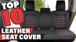 Best Leather Seat Cover In 2024  Top 10 Leather Seat Covers Review [upl. by Tatiania]