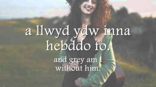 Du Ydir Eira  Gwyneth Glyn geiriau  lyrics [upl. by Eniamrahc490]