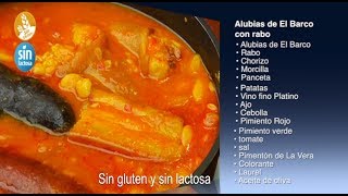 Receta de Alubias con rabo sin gluten y sin lactosa como se hace [upl. by Killy]