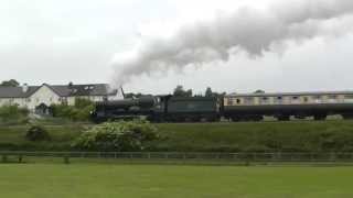 4936 Kinlet Hall storming up Crowcombe and Washford Banks with The Whistling Ghost III 13062015 [upl. by Shelburne]