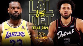 Los Angeles Lakers vs Detroit Pistons Full Game Highlights  February 13 2024  FreeDawkins [upl. by Artima]