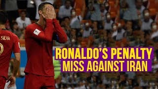 Cristiano Ronaldo miss penalty Alireza Beiranvand saved Cristiano Ronaldos penalty video from stand [upl. by Uot]