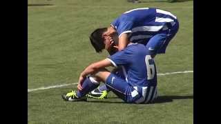 Formação Sub15  Campeonato Nacional 1ª j fase final UD LeiriaFC Porto 21 13042014 [upl. by Eehtomit739]