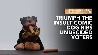 Triumph The Insult Comic Dog Ribs Undecided Voters  The View [upl. by Eelahc918]