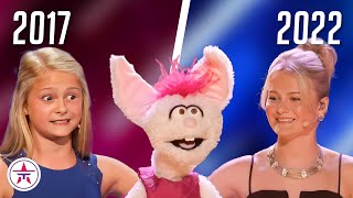 Darci Lynne on Americas Got Talent From Age 12 to 17 All Performances [upl. by Photina]