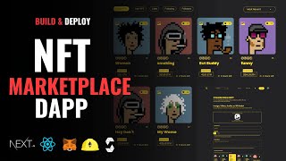 Build And Deploy NFT Marketplace Using NextJs Solidity Hardhat NodeJs amp MetaMask  2024 [upl. by Rebba]