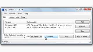 Mp4box tutorial  Demux split and join mp4 videos [upl. by Galer]