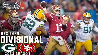 Green Bay Packers vs San Francisco 49ers  Divisional  Resumen NFL en español  NFL Highlights [upl. by Anitsirhcairam96]