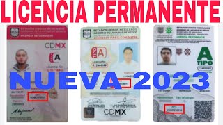 Nueva licencia PERMANENTE 2023 CÓMO CUÁNDO Y DÓNDE [upl. by O'Carroll]