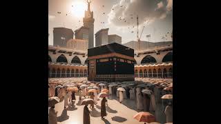 Hajj Beautiful View of Kaaba beautifulnaturalview love viral islamicfigure islamicprophet [upl. by Wampler]