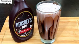 Hershey’s Milkshake  Hersheys Chocolate Milkshake RecipeHersheys Chocolate ShakeEasy Milkshake [upl. by Yenal1]