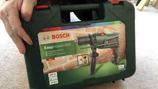 Bosch Electric Combi Drill Easy Impact 600w  Review [upl. by Raamaj856]