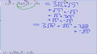 Surds Lesson 5 Binomial Expansion of Surds [upl. by Kandy276]