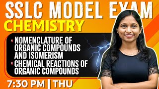 SSLC Chemistry  Nomenclature Of Organic CompoundsampIsomerismChemical Reactions Of Organic Compounds [upl. by Ayekel]