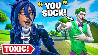 I GIRL Voice Trolled the Most TOXIC Pro Fortnite Player [upl. by Polard]