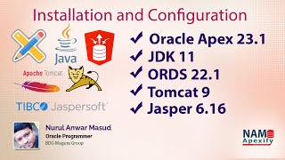 How to install and configure Oracle Apex 23 with ORDS 22 Tomcat and Jasper Report on Oracle Linux [upl. by Aksehcnarf]