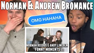 Norman Reedus and Andrew Lincoln Funny Bromance Moments REACTION [upl. by Aylmar]