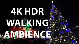 The Netherlands  Christmas market walk  lichtjesavond Delft・4K HDR ASMR [upl. by Eeliak]