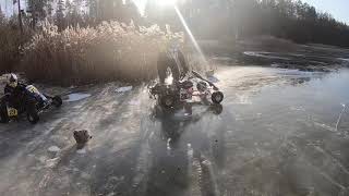 ICE Karting Rotax max 125cc Зимний картинг [upl. by Sivie]