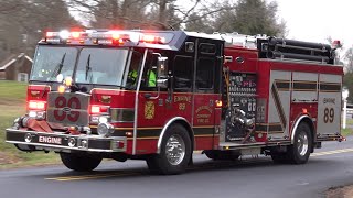 Harleysville Community Fire Company Engine 89 Responding 11123 [upl. by Arekat760]