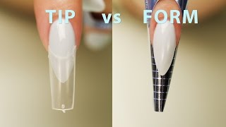 Nail Tips vs Nail Forms [upl. by Bruni962]