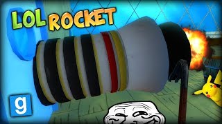 THE GIANT TROLL ROCKET STUCK IN THE WALL  GMOD Funny Moments w VanossGaming H2O and Friends [upl. by Ahsoyek692]