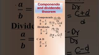 Componendo amp Dividendo Theorem [upl. by Torrence612]