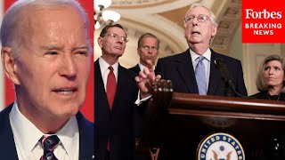 BREAKING NEWS Senate GOP Leaders Issue Blunt Warning To Biden About Border Government Funding [upl. by Serrell84]