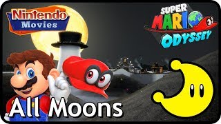 Super Mario Odyssey  Cap Kingdom  All Moons in order with timestamps [upl. by Siurtemed]