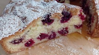 The best homemade cherry pie recipe  Very tasty and quick cherry pie for tea [upl. by Eanwahs]