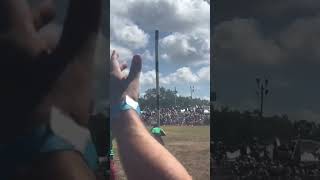 Throwing a 4070kg wood pole caber ampthe challenge of tossing it vid credits dunedin Highland games [upl. by Alicul]