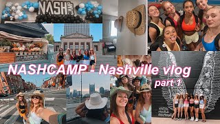 NASHCAMP Nashville vlog part 1 [upl. by Aicineohp]