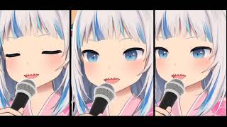 Three Gawr Guras and an AI sing  Cupid  Fifty Fifty Hololive [upl. by Mauldon]