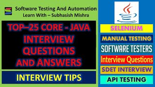 Java Interview Questions and Answers for Freshers [upl. by Anesor]