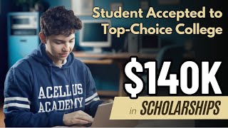 Online Student Scores 140K in Scholarships and Acceptance to TopChoice College [upl. by Ilyssa675]