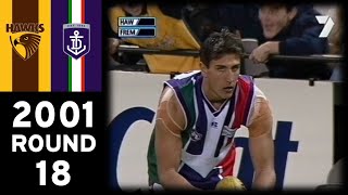 Freo finally win 2001 AFL Round 18  Hawthorn Vs Fremantle [upl. by Elocn]