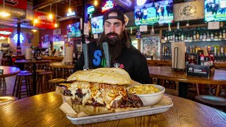 THIS BBQ SANDWICH CHALLENGE IN SOUTH CAROLINA HAS BEEN FAILED 76 TIMES  BeardMeatsFood [upl. by Niret]