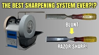 THIS SHARPENING SYSTEM IS SO GOOD  Tormek T8 [upl. by Stclair650]