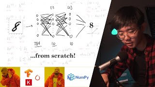 Building a neural network FROM SCRATCH no TensorflowPytorch just numpy amp math [upl. by Tella]