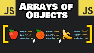 JavaScript ARRAYS of OBJECTS are easy 🍎 [upl. by Keare537]