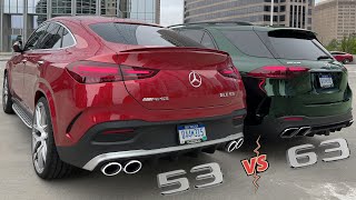 NEW 2024 Mercedes AMG GLE63 vs GLE53 Facelift SOUND Comparison Interior Exterior Review [upl. by Caves]