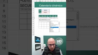 ✅ Calendario dinámico con una sola fórmula  Hablando de Excel formulas Excel Calendario [upl. by Kciv]