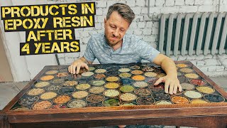 What happens to products in epoxy resin over 4 years [upl. by Nueoras]