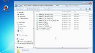 Markieren von Dateien mit dem WindowsEplorer Windows 7 [upl. by Ecerahs423]