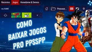 COMO BAIXAR JOGOS DE PPSSPP 2024 [upl. by Baiss]