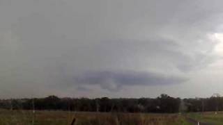 September 20 2008  Mesocyclone and possible funnel cloud Willowbank QLD Australia [upl. by Mignon]