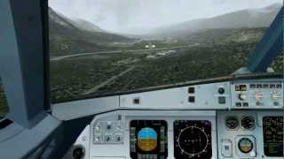 Innsbruck Airport LOWI  LOC DME East Approach Tutorial [upl. by Anirehs]