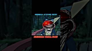 Greninja Attitude Entry😈😈  Greninja Troll Face edit pokemonshortsviral [upl. by Fonda114]